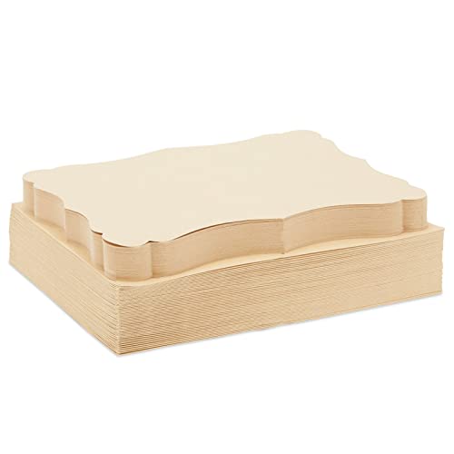 50-Pack Blank Invitations With Envelopes, Printable Kraft Paper Cardstock, Brown Notecards For Weddings, Birthday, Baby Shower, Gender Reveal Invitations (5 X 7 Inches) #TOP4