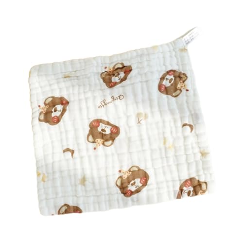 Mllepjdh - Babero de algodón para niños pequeños con estampado de estopilla facial suave para eructos en la espalda, tela que absorbe el sudor, toalla de algodón de alta absorción para niños