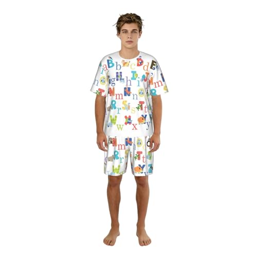 Pyjama homme élégant alphabet pour vos week-ends de détente