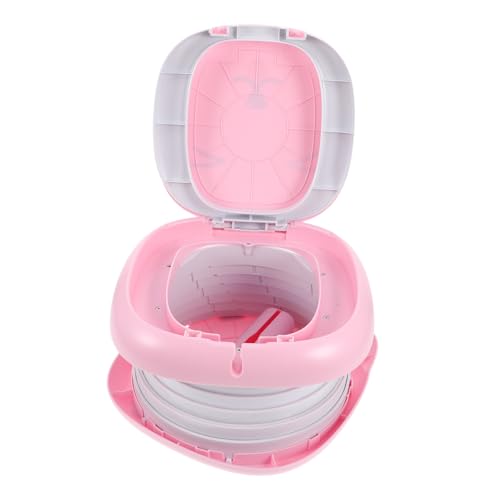 Hohopeti Portable Potty Training Toilet Seat Travel Folding Potty Leakproof Car Camping Bathroom for Toddlers