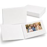 MEROCOLE Blank White Video Book, 7-Inch Video Greeting Card, 4GB Memory