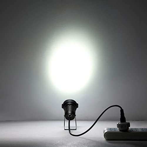 Tableclothsfactory 6W White LED Backdrop Uplight, Outdoor Waterproof Landscape Spotlight