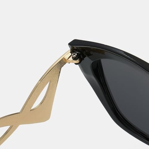 Lunettes de soleil œil de chat oversize avec verres dégradés - 5