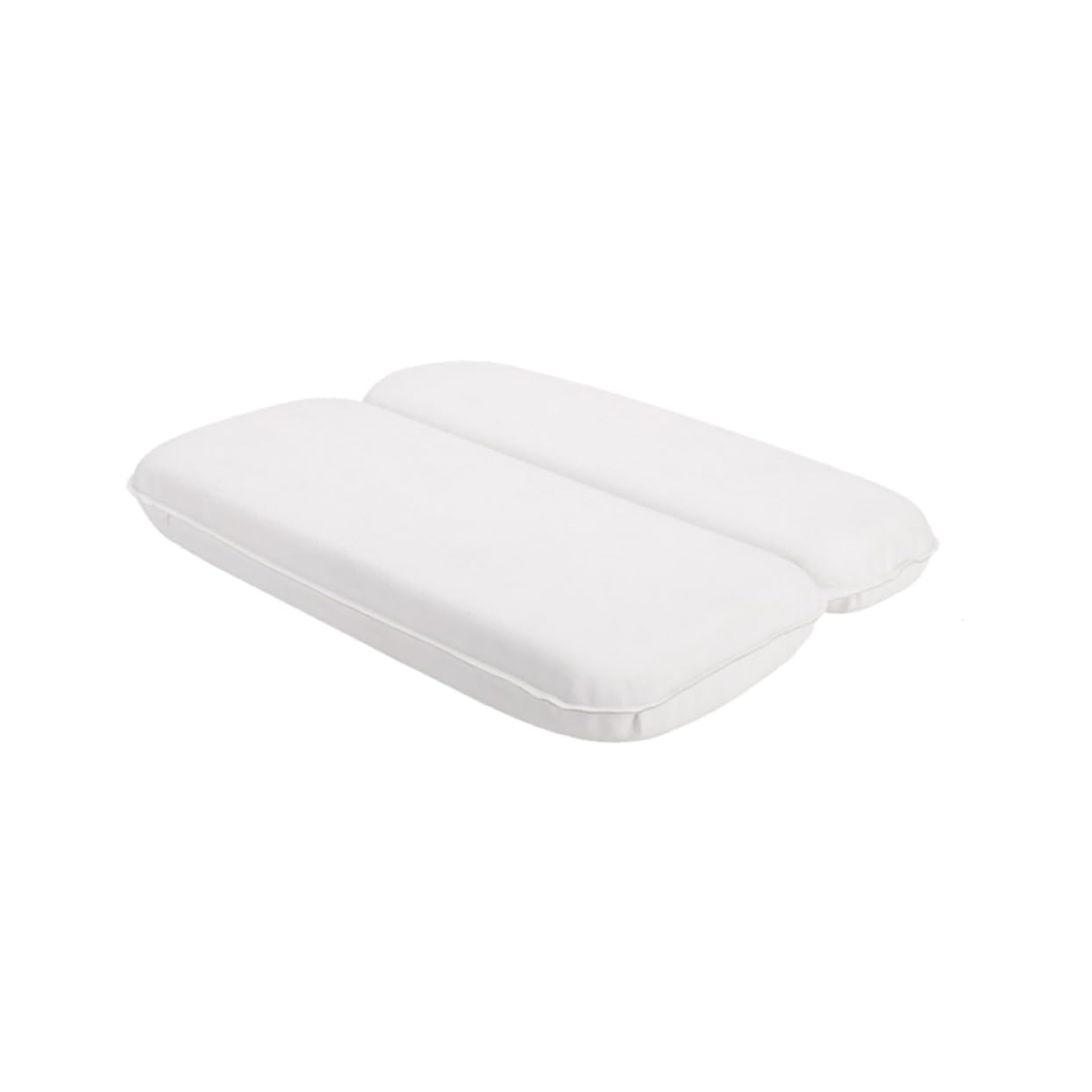 WOFASHPURET Spa Tub Pillow Waterproof Sponge Pillow Suction Cup for Head Neck Support White