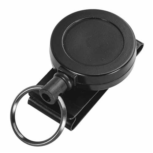 Porte-clés rétractable en câble acier 70cm pour badge et clés