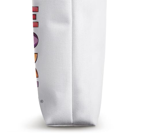 Bolso tote con logo 'Imagine a world drunk on love with color' miniatura 3