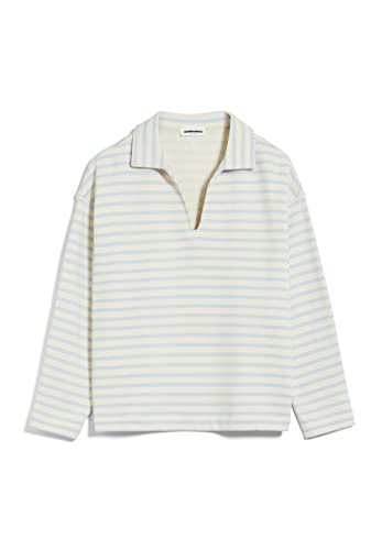 ARMEDANGELS Damen Sweatshirt Oversized Fit aus Bio-Baumwolle NAIRAA Stripe...