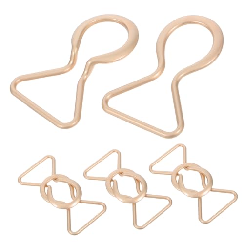 Artibetter 4 pares Hebillas de Cinturón Metálicas Retro para Mujer de Cierres Decorativos para Pantalones de Maternidad y Ropa Diaria
