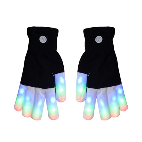 Guantes de dedo LED para adolescentes y adultos en fiestas y Navidad 7