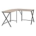 Monarch Specialties Modern Corner L-Shaped Writing Laptop Table for Home & Office Metal Legs Left or Righ Configuration Computer Desk