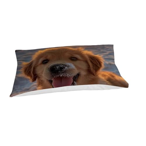 Housse de couette chiots 135x200 microfibre imprimé 3D avec taies - 7