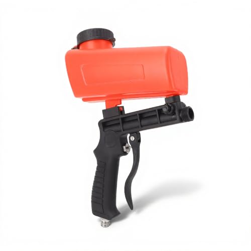 Sand Machine,90PSI Sand Blasting Spray Tool 21Lbs Pneumatic Sandblasting Machine Blasting Grit Handheld Spray Gun with Sandblasting Pot Mini Sandblaster for Industrial