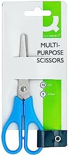 Q-Connect Ergonomic All Purpose Scissors 130mm Stainless Steel Blades ...