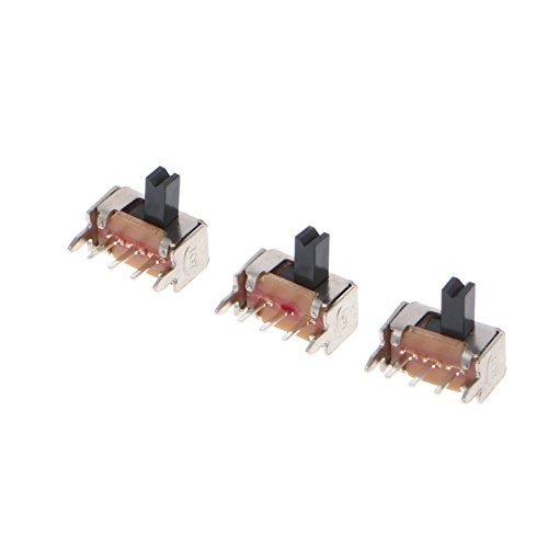 10 Pcs X Panel PCB 4 Pin 3 Position 1P3T SP3T Vertical Slide Switch 0.5A 50V DC