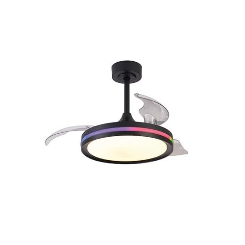 Mantra - Ventilador Lámpara LED RGB Raimbow NORTH de 40W y 28W de potencia Negro 2700K-6500K, 2500 Lm