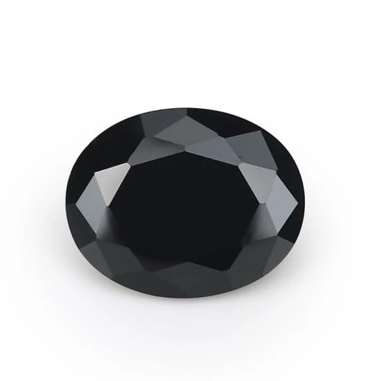 Pierre oxyde de zirconium noir ovale 3x5mm lot de 5 pour création bijoux