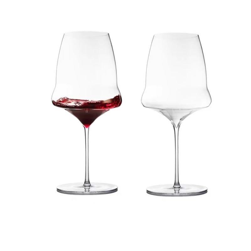NireHoris Weißweingläser/Champagnerkelch/Rotweinkelch(2 Stück) Gabriel-Glas Lustige Wein-Gläser als Wein Geschenke für Frauen & Männer (Rotweingläser 760 ml)