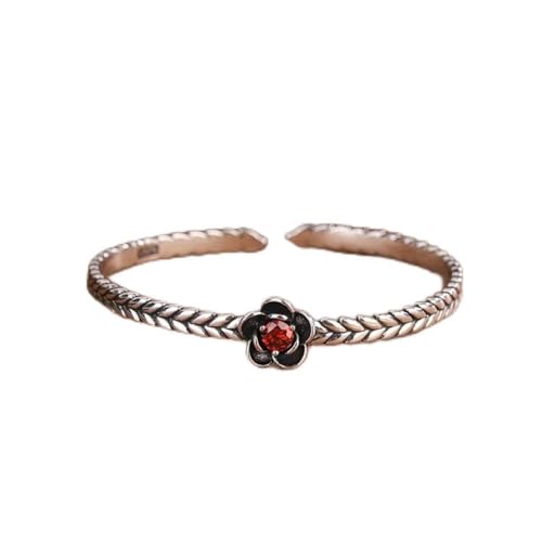 Bracelet Fleur Tridimensionnelle en argent S925, cadeau idéal