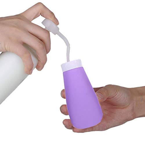 Preisvergleich Produktbild ppactvo Reiseflaschen Set Reiseflaschen Squeezy Reiseflaschen Wiederverwendbare Shampooflaschen Tragbare Lotionsemulsionsflasche Reisezubehör Plastikflaschen Purple