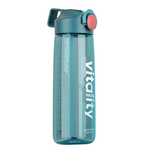 Image of ABSTRACT Tritan Sports Water Bottle - BPA Free Drinking Bottle, Leakproof Gym Bottle, Unbreakable Water Bottle, Ideal for Office, Sports, School, Gym, Yoga, Travelling (760 ML) (Green)