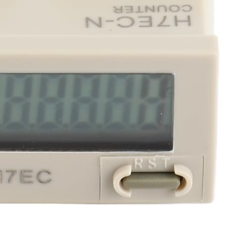 Contador Electrico H7EC-N Sin Voltaje de Entrada LED Medidor de Contador Digital Contador Eléctrico Digital Pantalla LCD de 8 dígitos 0-99999999 Rango de Conteo Totalizador Digital Con Soporte