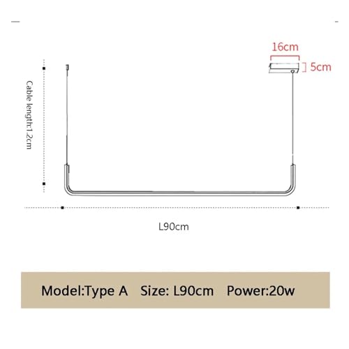 Luminaire noir LED au style simple pour une décoration intérieur haut de gamme - 2