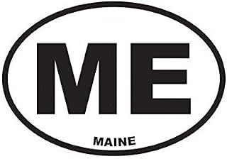 ION Graphics Magnet Maine State Oval Magnetic Vinyl ME 5" Car Magnet Bumper Sticker