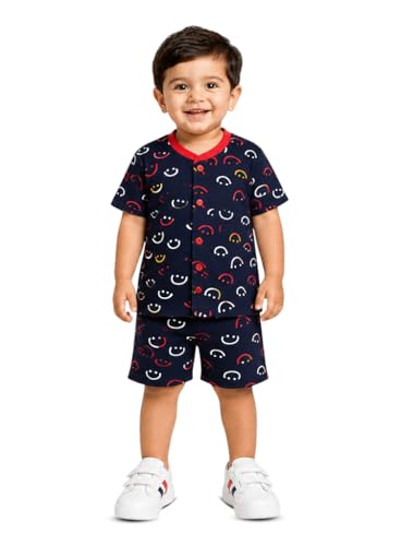Image of 3BROS Baby Boys & Baby Girls Cotton Hosiery Clothing Set Half Sleeves T-shirt with Matching Pants (DB20HS6027 Parent)