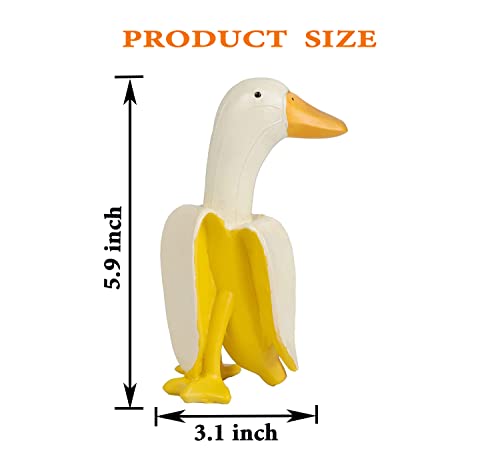 Amlits Add A Whimsical Touch To Your Outdoor Space Plastic Banana Duck Statue - Perfect For Garden, Yard, And Backyard Decor, Among Other Garden Accessories And Decorations #TOP2