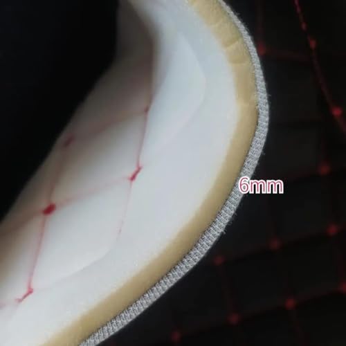 Simili au mètre épais de 6 mm de qualité supérieure teinte rouge - 4