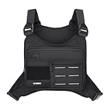 Utility Chest Vest - Outdoor Storage Pack, Front Pouch Bag for Hiking, Compact Chest Bag, Adventure Carry Gear with Breathable Mesh Back Panel, Gear Carrier Tool for Trekking Scouting and Carrying
