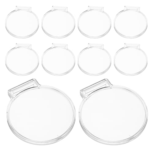Caja protectora acrílica para medallas en vitrinas de casa con tapas transparentes Beaupretty