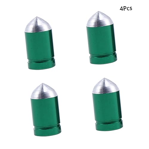 Gatuida 12pcs Tapas de Válvula de Aleación para Bicicleta, Instalación Fácil, Protección contra Fugas de Aire y Suciedad, Decoración Estilizada para Bicicleta y Montaña miniatura 5