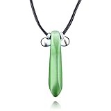 Anime Ninja Uzumaki Tsunade Pendant Anime Cosplay Necklaces for Women Men Jewelry Gifts (Green)