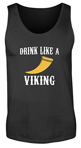 Camiseta sin mangas negra S para evitar el calor con diseño cómodo de vikingos