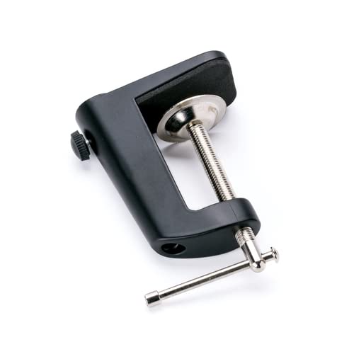ORION LIGHTSTYLE Supporto da tavolo, morsetto da tavolo per lampade d'ingrandimento, lampada da lavoro, morsetto a vite, supporto rotante, nero