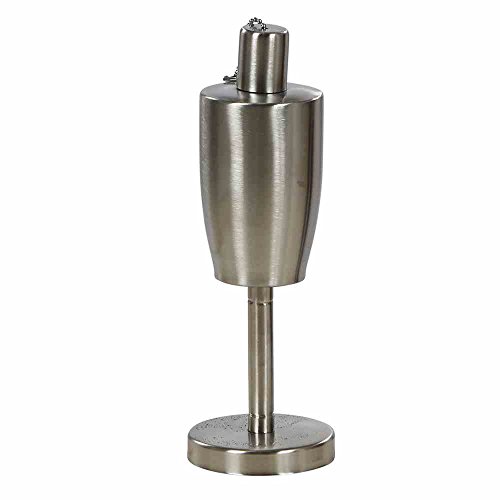 Preisvergleich Produktbild Siena Garden Ölfackel Tisch Lina, silber, Ø9x27cm, D69110