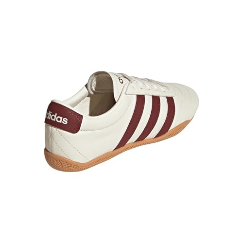 adidas Women's Grand Court Sneaker, Off White/Shadow Red/Gum, 63