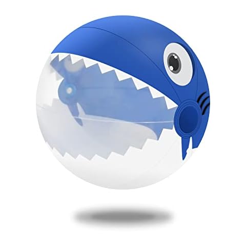 Beach Balls - Inflatable Shark Beach Balls for Kids, Clear Blow Up Balls of Beach Toys for Kids & Toddlers, 16'' Large Pool Balls - Swimming Pool Toys & Beach Summer Party Favors Cover