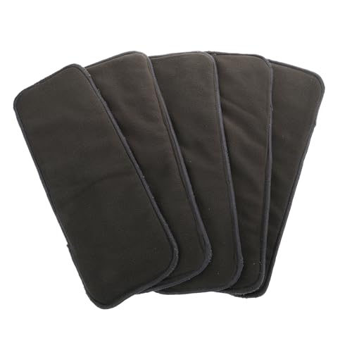 Totority 竹炭おむつ 5層 ベビー用おむつ 尿器パッド 快適な交換パッド 洗える 旅行 外出用 赤ちゃん用 5枚入り