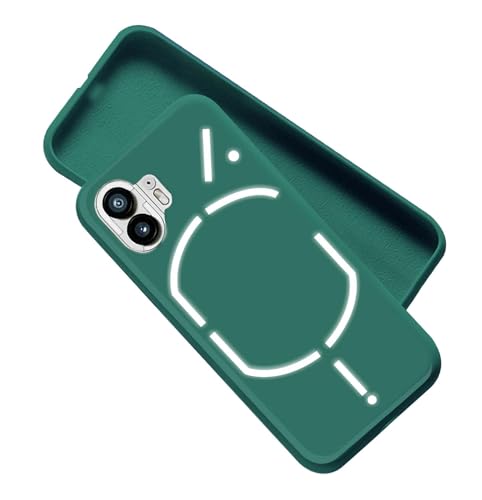 Image of A rtistque Back Cover Case for Nothing Phone 2 with Camera Protection | Shockproof TPU | Stylish Protective Design | Slim Fit | Ultra Matte | Nothing Phone 2 Back Cover - Green