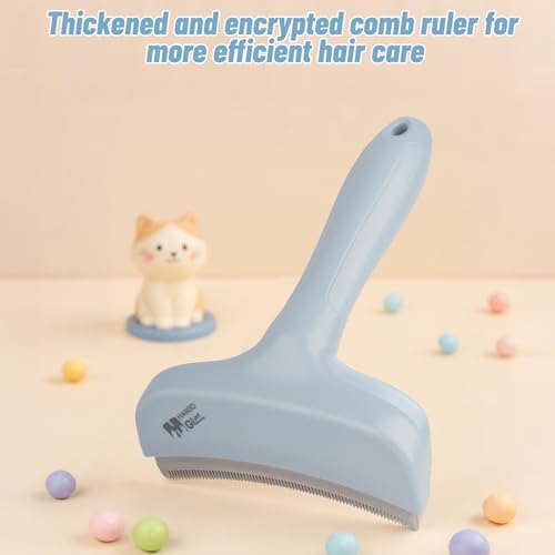 Pet Deshedding Brush - Deshedding Brushes for Undercoat, Cat Hair Brushes for Shedding, Cats Grooming Brush, for Dogs, Cat, Shedding, Short Haired Cats, Dog Comb (White) - Image 5