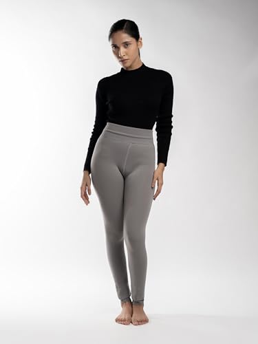 Image of Theater Fur Opaque Stockings for Women | Fleece Lined Free Size Full Length Stretchable and Warm Tights with Soft Comfortable Waistband