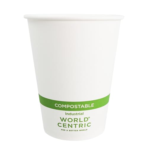 World Centric Compostable 12 oz Paper Hot Cups