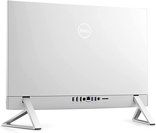 Image of Dell Inspiron 5410 All-in-One Desktop, 23.8'' FHD IPS Touchscreen, 12th Gen Intel Core i5-1235U, 12GB RAM, 256GB SSD + 1TB HDD, HDMI, RJ-45, 1080p, Wireless KB&Mouse, Wi-Fi 6, Windows 11 Home, White