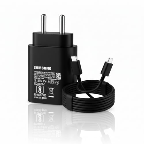 Image of Original Samsung 25W Type C PD Super Fast Charging Adapter with 1M Cable for Galaxy M07|M17|M36|M35|M16| M06|M07|M17|M05|M56|A55|A16|A36| A56|A06| F36|F06|F05|F56|F16|S25-25watt USB C Fast Charger