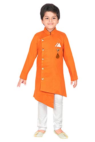 Image of AHHAAAA kids ethnic wear Indo Western Kurta Pyjama Set for Boys