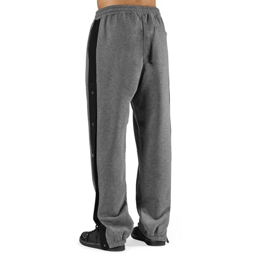 Snap-Off Men's Athletic Tear Away Pants with Elastic Waist for Basketball & Street Style2