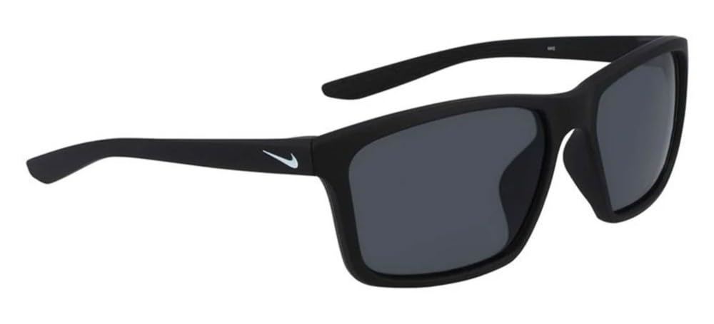 NIKE Lunettes de soleil VALIANT N IU4689X - Demi-cerclage léger, Verre 60 mm, MATTE BLACK/WHITE/DARK GREY
