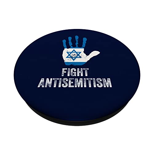 Fight Antisemitism Stop the Hate Jewish Pride PopSockets Swappable PopGrip - Image 2